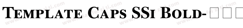 Template Caps SSi Bold字体转换